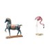 thumbnail image 1 of Escultura De Resina De Flamenco Y Caballo De Pie, Adorno De Escritorio, Figura De Arte Moderno Para Sala De Estar, Estantería, Jardín, Patio, Estanque, Decoración De Parterres., 1 of 8