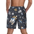 thumbnail image 4 of Goofa Space Cars Printed Men's Swim Trunks Board Shorts Quick Dry Mens Swimming Trunks with Compression Liner,Breathable Fit Hawaii Beach Shorts-Medium, 4 of 9