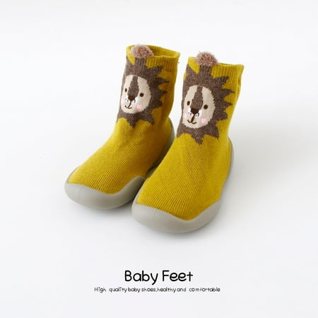

Toyella Home Non-Slip Soft Rubber Sole Baby Toddler Shoes 24/25 Lion