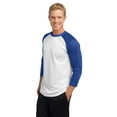 thumbnail image 4 of Sport-Tek PosiCharge Baseball Jersey-XS (White/True Royal), 4 of 5