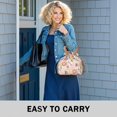 thumbnail image 6 of Pioneer Flower Floral Print Pattern Drawstring Lunch Bag Women - Drawstring Lunch Bag Insulated for Work Office - Stain-Resistant Large Lunchbags for Women with Multi-Pockets, 6 of 6