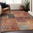 thumbnail image 6 of Addison Rugs Mayfield Washable Transitional Patchwork Red Rectangle Rug, 8' x 10', 6 of 6