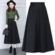 thumbnail image 5 of Gibobby Plisado Mini Falda De Las de línea A con cintura alta elástica Vintage de invierno para mujer(Negro, L), 5 of 5