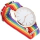 thumbnail image 1 of Reloj con diseño de arcoíris Reloj de pulsera unisex Reloj de cuarzo de moda Decoración de muñeca delicada Oro rosa, 1 of 4