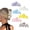 6PC+Colorful, variant on 6PCS Hawaiian Plumeria Flower Hair Clips - Large Non-Slip Matte Claw Clips for Women, Strong Hold Beach Hair Accessories