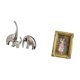 thumbnail image 5 of Figuras De Elefante De Cerámica Y Marco De Fotos De Resina, Soporte Para Tarjetas, Marco De Fotos Con Frente De Vidrio Para El Hogar, Estante, Mesa, Decoración De Pared, Dormitorio Y Oficina., 5 of 8