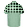 thumbnail image 5 of ZRGHAOYLQ Short Sleeve Big and Tall Plaid Graphic Tees Loose Collared T Shirts Business Casual Henley Shirts Quick Dry Moisture Wicking T-Shirts Plus Size Button Up V Neck Tshirts, 5 of 5