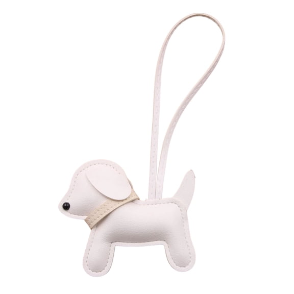 Modern Dog Shaped Key Rings For Everyday Carry Essential Water Resistant Faux Leather Craftsmanship Pendant