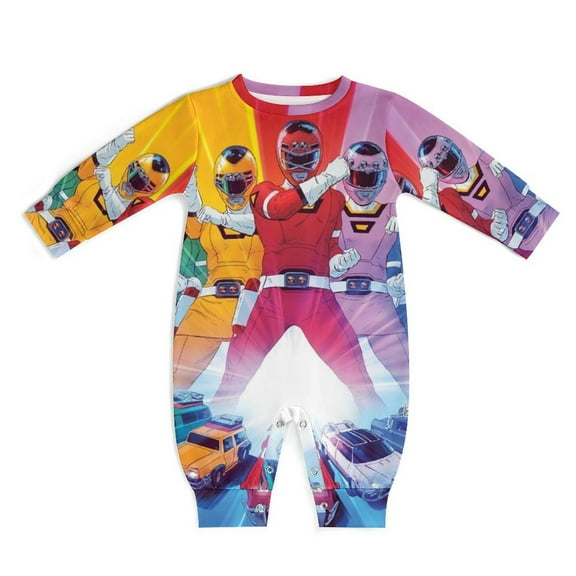 Power Rangers Unisex Baby Boy Girl Rompers Long Sleeve Infant Jumpsuits Babies' Outfits Fall Winter Clothes 0-3M