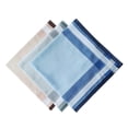 thumbnail image 2 of 6 Pieces Cotton Traditional Men's Handkerchiefs - Max Model - Large Size 40cm x 40cm, 2 of 4