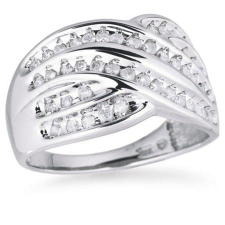 1/2 Carat Crisscross Diamond Band
