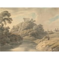 thumbnail image 3 of Michael Angelo Rooker 24x19 Black Modern Framed Museum Art Print Titled - Clare Castle, Suffolk (Between 1797 and 1800), 3 of 5