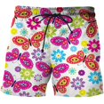 thumbnail image 1 of Cartoon Butterfly Graphic Beach Shorts Pants Men 3D Printed Surf Board Shorts Summer Hawaii Swimsuit Swim Trunks Cool Ice Shorts Fivean unisex, 1 of 2