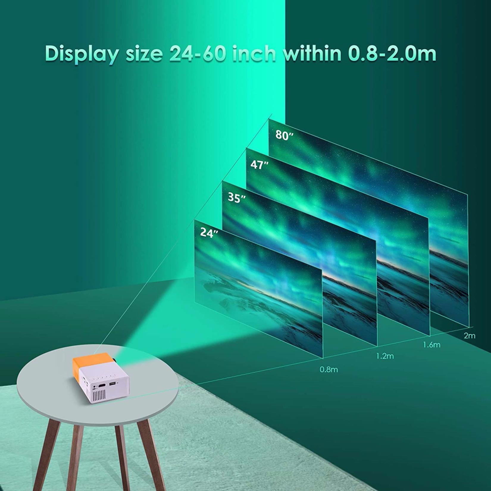 AZXY Mini Projector with Wifi Bluetooth,4k Projectors,Smart Projector Tv,Cheap Wifi Projector with Speakers for Phone Outside