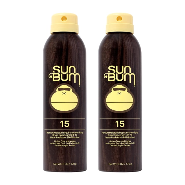 Spray corporal con protección solar Sun Bum Original SPF 15, 177 ml, paquete de 2