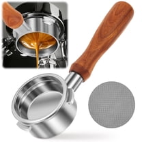 2.28in (58 mm) Bottomless Portafilter for 3 Ears Portafilter Puck Screen Compatible for CASABREWS Espresso Machine CM5418 4700Gense 5700Gense 5700Pro for Home Coffee Bar