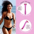 thumbnail image 3 of Generic 4-piece Mini Bikini Razor - Portable Travel Hair Removal Razor, 3 of 3