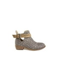 thumbnail image 2 of JOURNEE COLLECTION Womens Beige Animal Print Cushioned Ankle Strap Buckle Accent Mavrik Round Toe Stacked Heel Zip-Up Dress Booties 7, 2 of 4