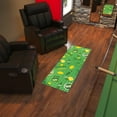 thumbnail image 7 of Ottomanson Modern Sprite Logo Machine Washable Non-Slip Rubberback 2x5 Runner Rug, 20"x 59", Green, 7 of 7