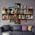 thumbnail image 6 of Book Canvas Art, Photo Books Art, Reading Room Poster, Library Photo Print, Abstract Wall Decor, Library Printed, Bookshelf Photo Canvas Art, Canvas Wall Decor - 3P-Gold Framed, 6 of 9