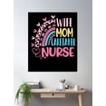 thumbnail image 2 of Wife Mom Caretaker Nurse Mothers Day Nurses Day Leopard Poster Wall Art, Modern Wall Decor, 16x24 UNFRAMED, 2 of 3