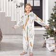 thumbnail image 6 of Soft Big Kids Onesie Pajamas Cozy Loose-Fit Jumpsuits for kids with Pockets for Christmas Lounge & Play Cute Watercolor White Bunnies, 6 of 8