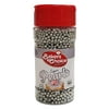 Baker's Choice Edible Pearls - Pearl Sprinkles - Metallic Silver Sugar Pearls - Dairy Free - Kosher - 3 oz.