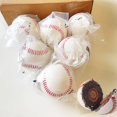 thumbnail image 1 of Pelotas de béisbol SENSHUNUO de cuero, paquete de 6, tamaño estándar oficial, 1 of 9