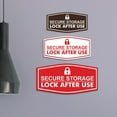 thumbnail image 4 of Signs ByLITA Fancy Secure Storage Lock After Use Durable ABS Plastic | Laser Engraved | Easy Installation | Elegant Design Sign (Brushed Gold) - Small, 4 of 6
