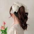 thumbnail image 5 of Dalrosia 3PCS Chiffon Big Bow Hair Clip,Big Bowknot Hairpin French Hair Clips Hair Barrette Clips Soft Mesh Fabric Hair Bows for Girls Women, 5 of 6