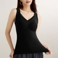 thumbnail image 2 of fheaev Tank Tops for Women Built In Bra Cotton Shelf Bra Undershirts Sleeveless Shirts Thermal Tops Cold Weather Fit Warm Base Layer Outfits, 2 of 9