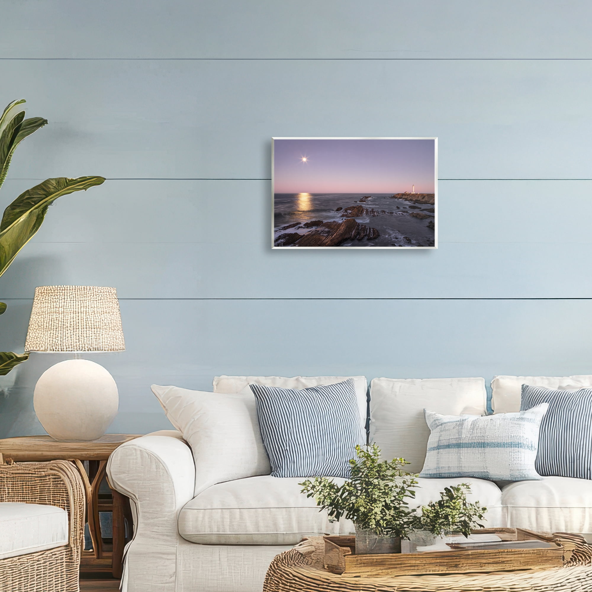 Stupell Industries Moon Arena Coastline Wall Plaque Art, design by Shelley Carlisle