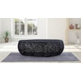 thumbnail image 2 of CT3601-50 Oval Shape Coffee Table Made with Aluminum in Black Color, 2 of 7