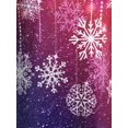 thumbnail image 4 of Camiseta Tipo Túnica Panel Encaje Copo de Nieve Ombre Plus Rosegal Mangas largas de talla grande, 4 of 5