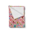 thumbnail image 2 of Angel Soft Flannel Fleece Throw Blanket, Angels with Wings Tinsel Easter Elves Innocence Baby Graphic, Cozy Plush for Indoor and Outdoor Use, 50" x 60", Multicolor, by Ambesonne, 2 of 5