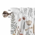 thumbnail image 5 of Watercolor Flowers Grass Plants Window Valances for Kitchen,Rod Pocket Valance Privacy Small Curtain,Country Pastoral on White Window Treatment Drapes for Bedroom Laundry Room Farmhouse Home Decor, 5 of 8
