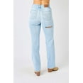 thumbnail image 2 of Judy Blue Full Size High Waist Distressed Straight Jeans, 2 of 9