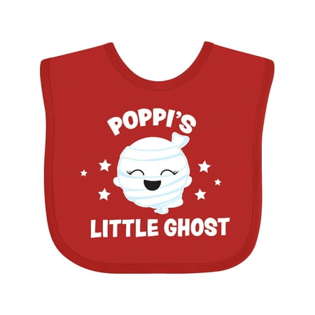 

Inktastic Cute Poppi s Little Ghost with Stars Gift Baby Girl Bib