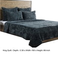 thumbnail image 5 of Lipa 96 x 108 Handmade King Size Quilt with Polyfill, Textured, Bay Green, 5 of 5