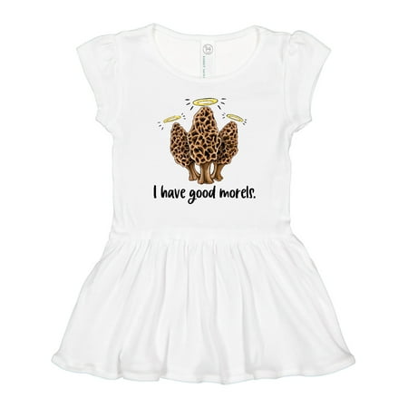 

Inktastic I Have Good Morels Mushroom Hunting Pun Gift Toddler Girl Dress