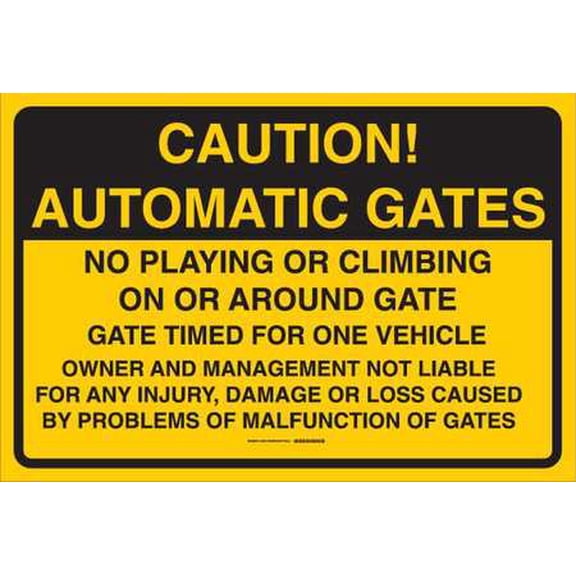 BRADY 124273 Traffic Control Sign, 24 x 36In, Blk/Yllw