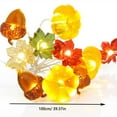 thumbnail image 3 of Twfbrm Thanksgiving Decor Acorn 3D Pumpkin Maple Leaf String Lights Battery Operated with 39in 10 LEDs Orange Fall Lights for Home Garland Harvest Halloween Party Christmas Decorations, 3 of 5