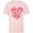 Pink, variant on Disney Minnie Mouse Icon Pink Hearts Valentine's Day  - Short Sleeve T-Shirt for Kids- Customized-White