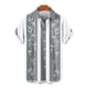 thumbnail image 4 of Blusa y camisa de manga corta con cuello vuelto Camisa casual para hombre Camisa de bolos vintage de manga corta Camisas de verano de playa cubana Camisa con botones Blusa para hombre Poliéster, 4 of 6