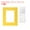 Yellow, variant on Uxcell 1 Sets Picture Mat 8"x10" Bevel Cut Frame Mattes with Backing for Display Art Measuring Gray