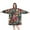 Pioneer Flower Floral, variant on Wearable Oversized Blanket,Pioneer Flower Floral Print Pattern Wearable Blanket Hoodie for Adults,Cozy Hooded Blankets with Super Pockets,Super Warm Fuzzy Pullover for Women & Men