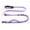 Purple, variant on Heavy Duty Dog Leash, 4-7FT Shock Absorbing Bungee with 2 Padded Handles, Metal Carabiner & Seatbelt for Large Dogs