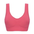 thumbnail image 1 of Timegard Plus Size Bras for Women Ruched Wireless Full Support Comfortableable Everyday Bras Gym Camis, 1 of 4