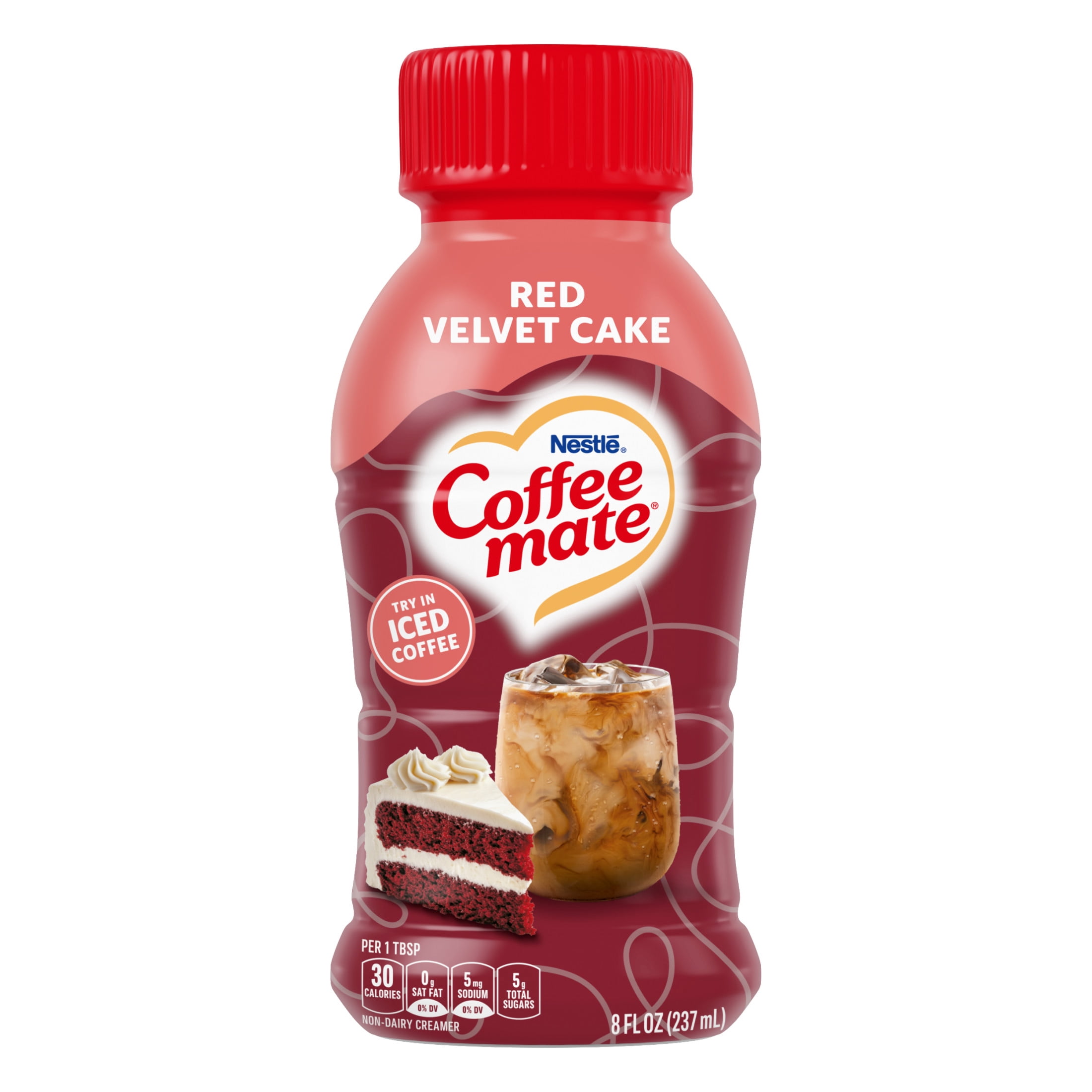 Coffee mate Red Velvet Cake Flavored Coffee Creamer, Non Dairy Coffee Creamer 8 fl oz