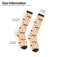 thumbnail image 2 of Xecao Pumpkins On Red Car And Tractor Print Compression Socks for Both Men And Women for Running, Travel, Flight, Nurse, 2 of 6